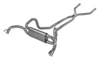 Pypes Exhaust - 1967-1974 2.5 Inch F/X-Body Crossflow Crossmember Back Exhaust System With H-Bomb H-Pipe System 409 Stainless Race Pro Muffler - Image 4