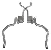 Pypes Exhaust - 1975-1981 F/X-Body 2.5 Inch Crossmember Back Exhaust System With H-Bomb H-Pipe Includes Catalytic Converters 409 Stainless - Image 5
