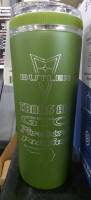 Butler Performance - Pontiac Logos 26oz Iceshaker Flex Bottle, OD Green, No Handle - Image 2