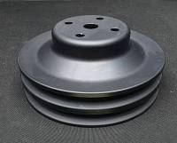 Ram Air Restorations - Pontiac 2 Groove Water Pump Pulley (Black)-1971 and Later A/C applications, 6.5" Diameter - Image 2