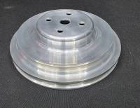 Ram Air Restorations - Pontiac 1965 2 Groove Water Pump Pulley, A/C -Polished, Billet - Image 2