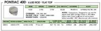 Keith Black - Hypereutectic Cast -6cc Flat Top Pistons, 400, 3.750" Str,  - Image 2