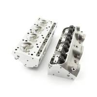 Speedmaster Pontiac Round Port 72cc Ram Air Aluminum Complete Cylinder Heads, Hyd Roller Set/2