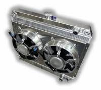 Entropy - 1964 – 1967 GTO Aluminum Radiator With Dual HPX Fans – HIGH Horsepower – Pontiac V8 Engines – 22″ Height - Image 2