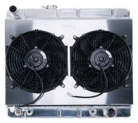 Cold Case 64-67 Pontiac GTO Super Duty Aluminum Radiator Shroud Fan Kit, Fits cars equipped with factory Non AC radiatorssupports only, AT & MT  CCR-GPG34ASK