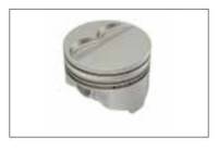 Keith Black Hypereutectic Pistons, Pontiac 400, Flat (-6cc), .040" Over (Set/8) UEM-KB133-040