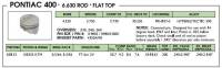 Keith Black - Keith Black Hypereutectic Pistons, Pontiac 400, Flat (-6cc), .040" Over (Set/8) UEM-KB133-040 - Image 2