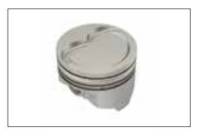 Keith Black Hypereutectic Pistons, Pontiac 400, Dish (-17cc), .030" Over (Set/8) UEM-KB346-030