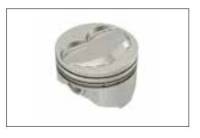 Keith Black Hypereutectic Pistons, Pontiac 455, Dome (0cc), .030" Over (Set/8) UEM-KB347-030