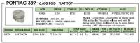 Keith Black - Keith Black Hypereutectic Pistons, Pontiac 389, Flat (5cc), .030" Over (Set/8) UEM-KB370-030 - Image 3