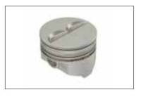 Keith Black Hypereutectic Pistons, Pontiac 389, Flat (5cc), .060" Over (Set/8) UEM-KB370-060