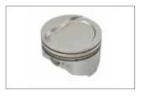 Keith Black Hypereutectic Pistons, Pontiac 455, Dish (5cc), .030" Over (Set/8) UEM-KB371-030