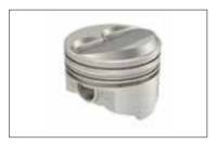 Keith Black Hypereutectic Pistons, Pontiac 400, Dome (10cc), .030" Over (Set/8) UEM-KB422-30