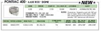 Keith Black - Keith Black Hypereutectic Pistons, Pontiac 400, Dome (10cc), .030" Over (Set/8) UEM-KB422-30 - Image 2