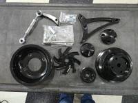 March Performance - March Ultra Serpentine Pulley & Bracket Kit, No AC - 13105 Clear (MAR-13105) - Image 2