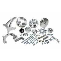 March Performance - March Ultra Serpentine Pulley & Bracket Kit, No AC - 13105 Clear (MAR-13105) - Image 5