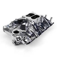 Edelbrock Performer RPM Pontiac Intake Manifold, Chrome Plasma - CNC Port Matched to Butler 310/315/325 CNC Heads EDL-7156-CP-PM-325