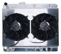 Cold Case 64-67 Pontiac GTO Super Duty Aluminum Radiator Shroud Fan Kit, Fits cars equipped with factory Non AC radiatorssupports only, AT & MT  CCR-GPG34ASK