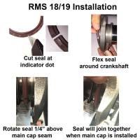 BOP - BOP Pontiac 3.25" Main DUAL LIP Viton 1pc Rear Main Seal (421, 428, 455) BOP-RMS19 - Image 2