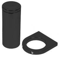 March Billet Aluminum Power Steering Remote Reservoir and Bracket Black