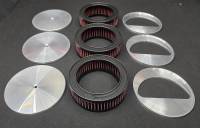 Ames Performance - Tri-Power EFI Air Cleaner Kit, Billet, Set of 3 - Image 6