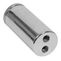 March Billet Aluminum Power Steering Remote Reservoir and Bracket Polished