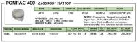 Keith Black - Keith Black Hypereutectic Pistons, Pontiac 400, Flat (-6cc), .060" Over (Set/8) UEM-KB133-060 - Image 2