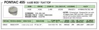 Keith Black - Keith Black Hypereutectic Pistons, Pontiac 455, Flat (-6cc), .040" Over (Set/8) UEM-KB222-040 - Image 2