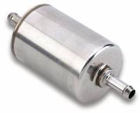 Holley EFI 10 micron post filter with dual 3/8" barbs.
