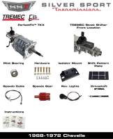 68-72 GTO/LeMans, A-Body, SST Tremec Perfect-Fit 5 Speed TKX Transmission Kit, Manual to TKX