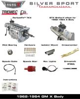 62-64 X-Body, SST Tremec Perfect-Fit 5 Speed TKX Transmission Kit, Manual to TKX