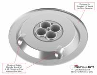 Holley - Sniper EFI Air Cleaner 1" Drop Base Plate- Chrome, Add your element and lid - Image 2