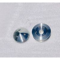 Pontiac Single Groove Alt Pulley w/ Cap- Polished