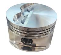 Butler Ross Quick Ship -8cc Flat Top Forged Pistons, 4.250" Str., 4.122 Bore, Set/8