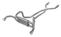 Pypes Exhaust - Pypes 1975-81 2.5" F/X-Body Crossflow Muffler Crossmember Back w/ Hpipe Exhaust System (PYP-SGF940E) - Image 3