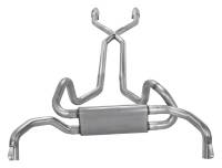 Pypes Exhaust - Pypes 1975-81 2.5" F/X-Body Crossflow Muffler Crossmember Back w/ Xpipe Exhaust System (PYP-SGF970E) - Image 2