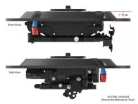 Sniper EFI Air Cleaner 1" Drop Base Plate- Black, Add your element and lid