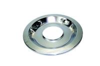 Air Cleaner Base, 14 in Round, 5-1/8 Carb Flange, 7/8" Dropped Base, Steel, Chrome, Each