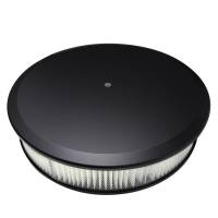 Billet Specialties Billet Aluminum Air Cleaner Assembly, Black Powdercoated, Optional CNC Logo