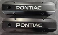 Butler Performance CNC Logo Aluminum Valve Covers, Choose Logo, Black, Satin w/Clear, or Polished (Set) BPI-VC