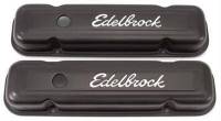 Edelbrock Pontiac Signature Series Black Valve Covers