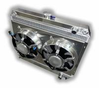 Entropy - 1964 – 1967 GTO Aluminum Radiator With Dual HPX Fans – HIGH Horsepower – Pontiac V8 Engines – 22″ Height - Image 2