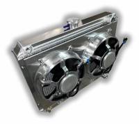 Entropy - 1964 – 1967 GTO Aluminum Radiator With Dual HPX Fans – Pontiac V8 Engines – 20″ Height - Image 2