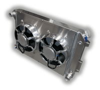 Entropy - 1967 -1969 Firebird Aluminum Radiator With Dual Fans And Aluminum Shroud - Image 2