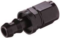 Russell Twist-Lok Hose End, -6 Straight, Black RUS-624013