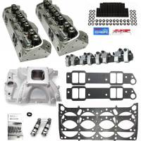 Butler Wide Port Head Package, CNC Machined Pontiac 72cc 370+CFM Cylinder Heads, Solid Roller (Pair)