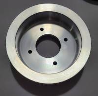 Pontiac 3-Groove Crankshaft Pulley for 1968-70 A/C Applications-Polished