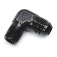 Elbow, 90 Deg X -6 Flare X 1/4 NPT Black