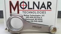Molnar 4340 Forged H-Beam Rods, 6.800", ARP 2000, 2.200" RJ Set/8