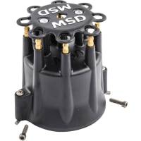 MSD/GM Distributor Cap - HEI Terminals, Black  for 8528 and 8563 Distributor